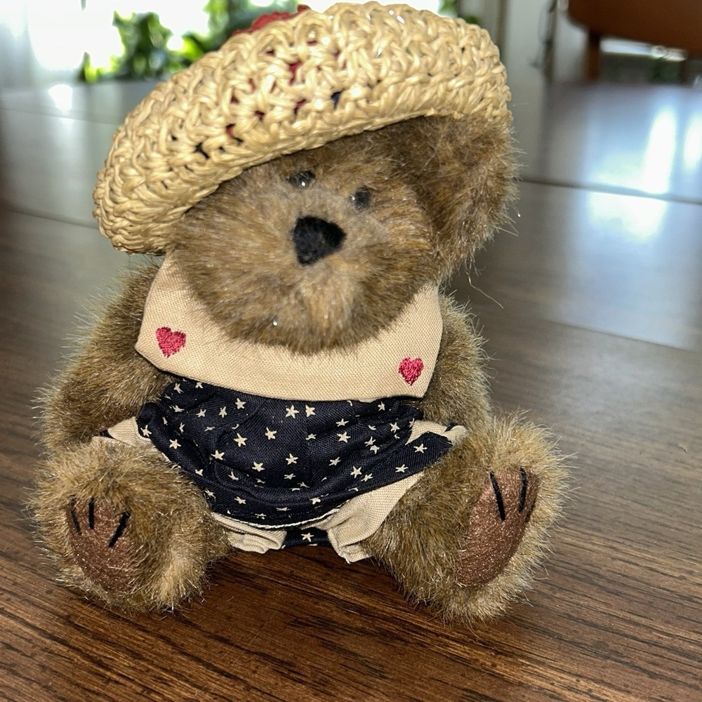 Boyd's Bears Caroline Mayflower Archive Collection Patriotic Text Bear Tags